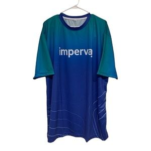 Imperva jersey blue green white ombré sporty lightweight mens size XXL 2XL NWOT
